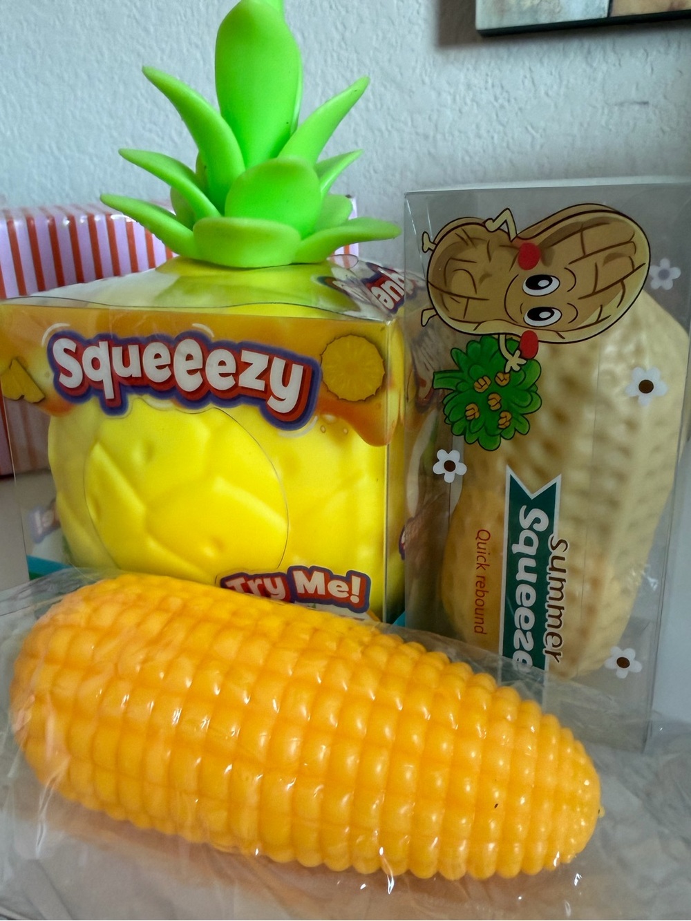 🍍💚🍍SQUEEEZY PINEAPPLE & CRUNCHY 🌽CORN & 🥜CRUNCHY PEANUT!! 💚Bundle💚